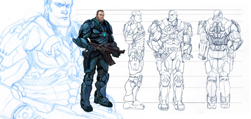 Illustration for article titled Halo MMO Concepts: What Your Sexy Mistress Chief Could Have Looked Like